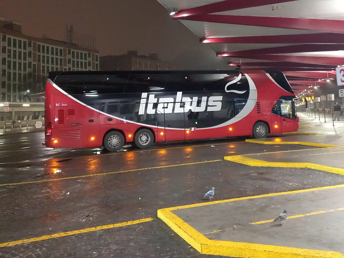 Itabus coach at Bologna bus station