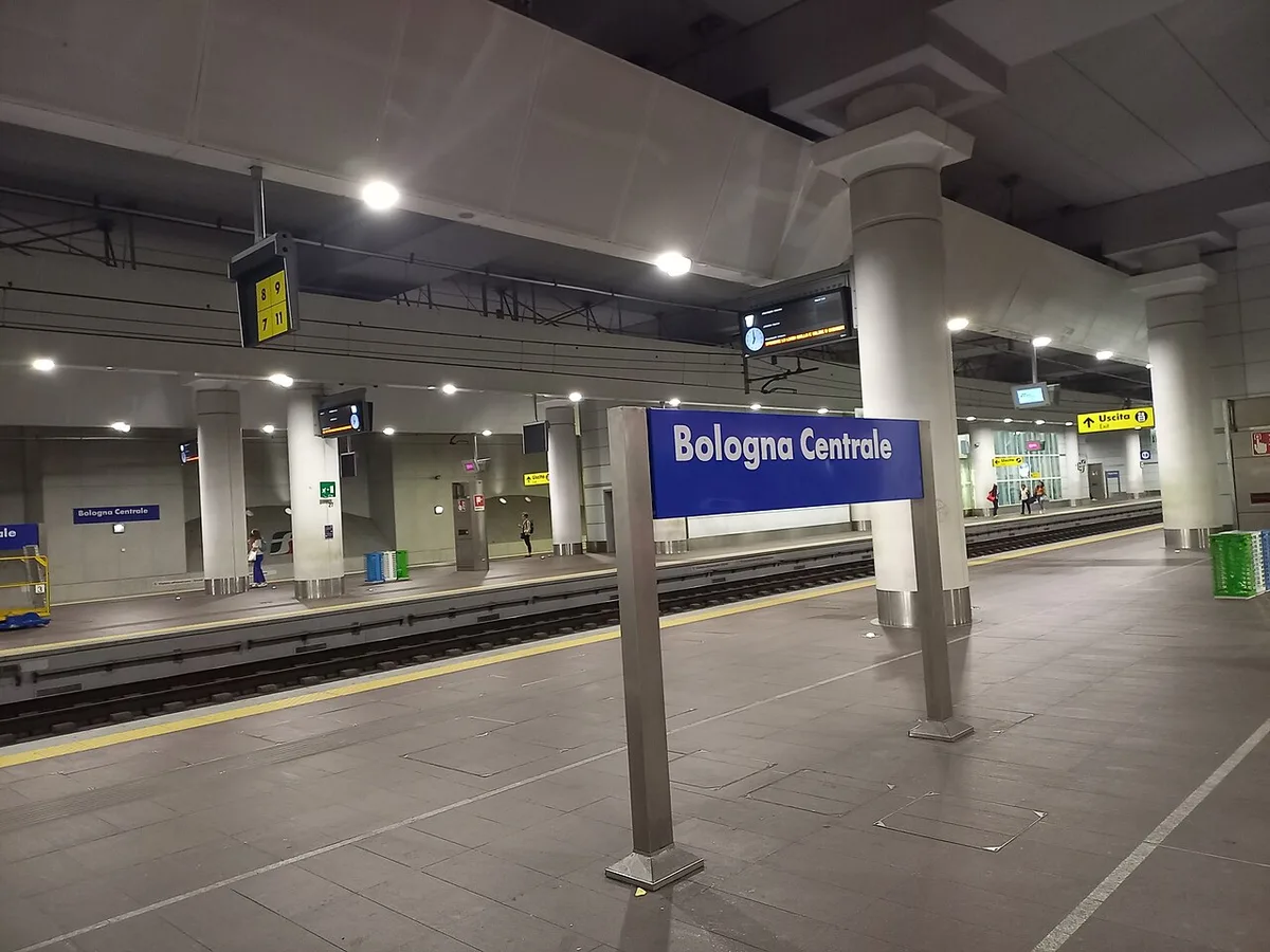 Underground platforms at Bologna Centrale