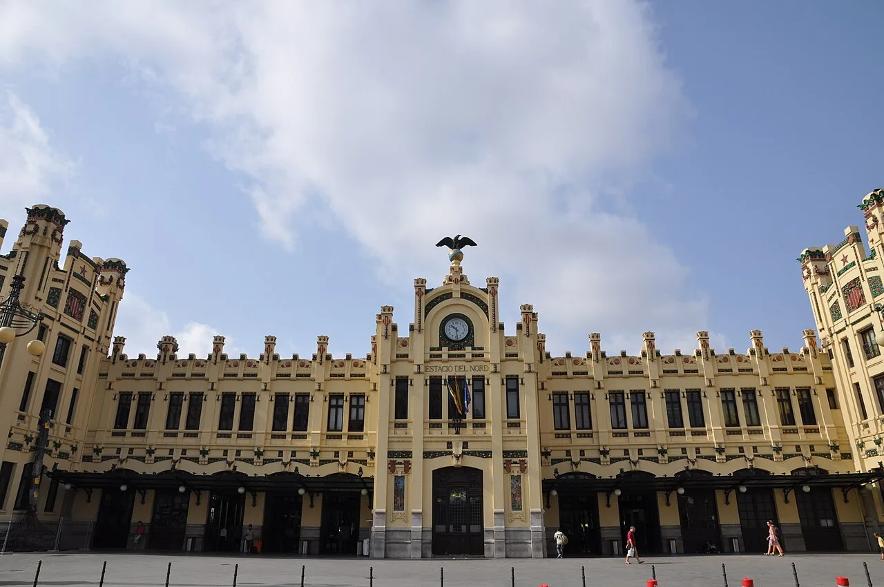 Exterior of Valencia Estació del Nord railway station